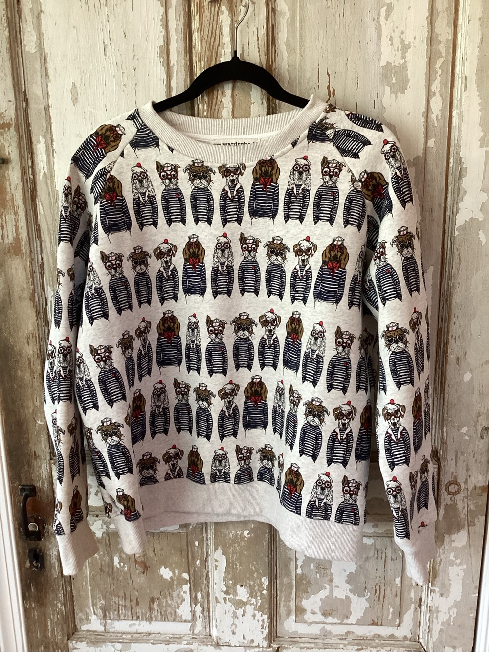 SM Wardrobe Nautical dog Sweatshirt - M - Cutest Sweatshirt!  High Quality!
